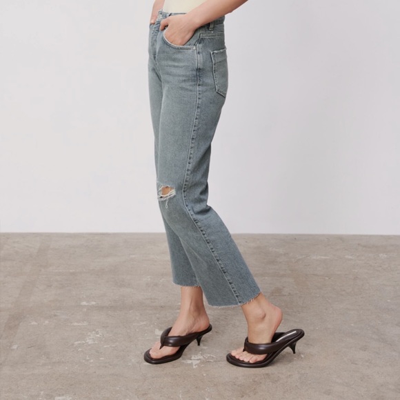 Zara NWT Ribbed straight legs Z1975 Jeans - Picture 11 of 17